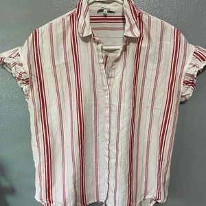 Madewell ruffle button down